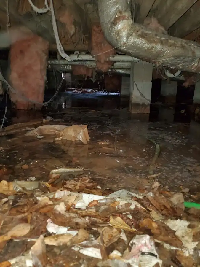 Crawl space flood assessment for Commercial Water Damage Restoration in Snohomish
